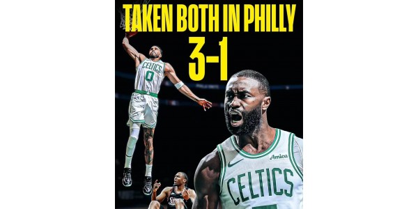 Celtics' trepointsbombardement overvælder Philadelphia, serie et ligger i deres hænder